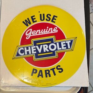 Chevrolet Genuine Parts Metal Sign